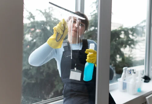 Nettoyage de vitres intérieures et extérieures à la Meyze